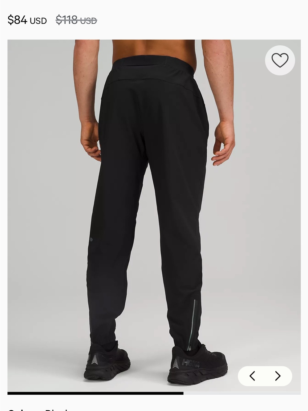 Lululemon Surge Jogger Shorter Pants Navy Stretch Athletic Travel Mens Large